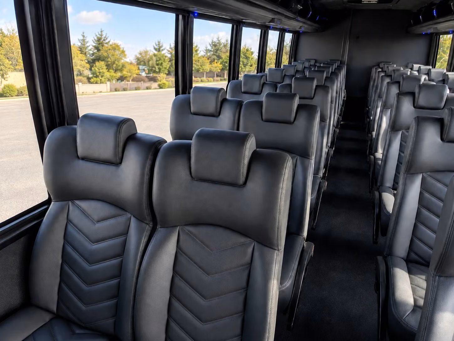18 passenger minibus interior